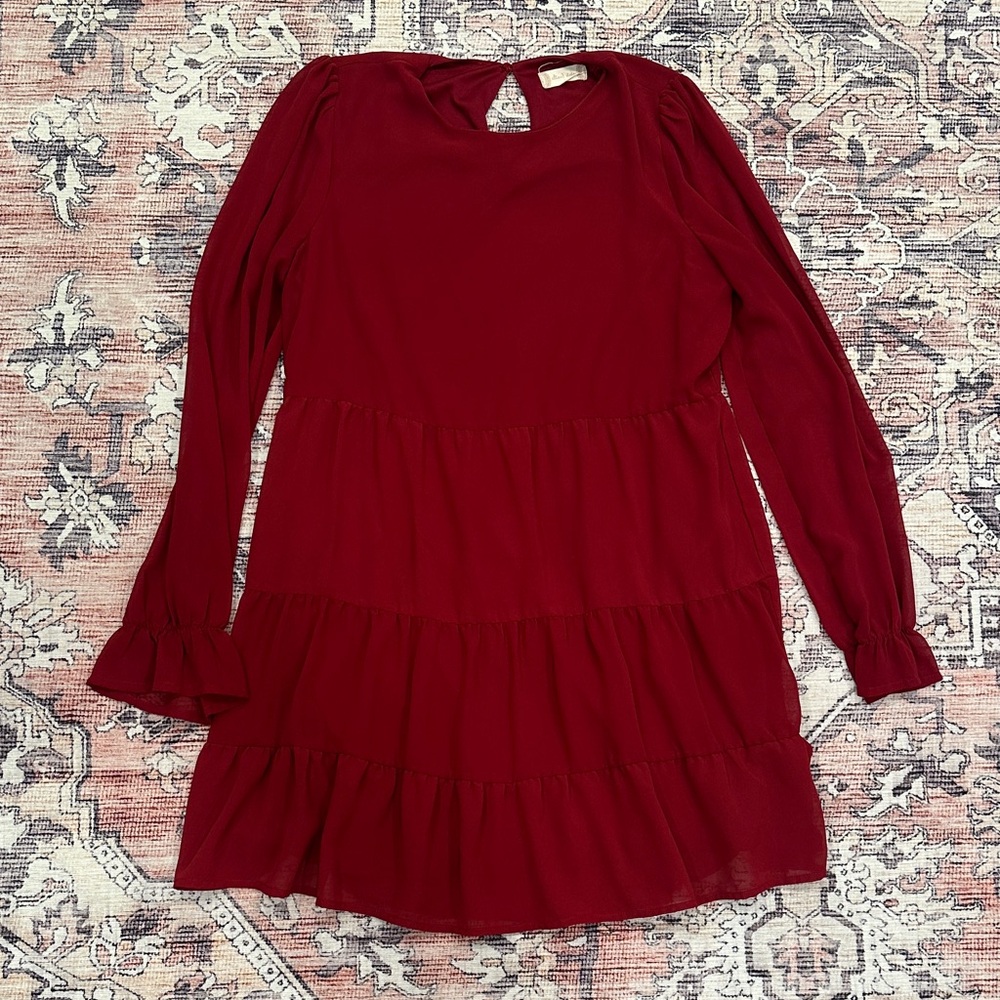 Elegant Red Kids Dress